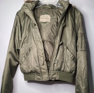 Arizona Girls Green Winter Coat
